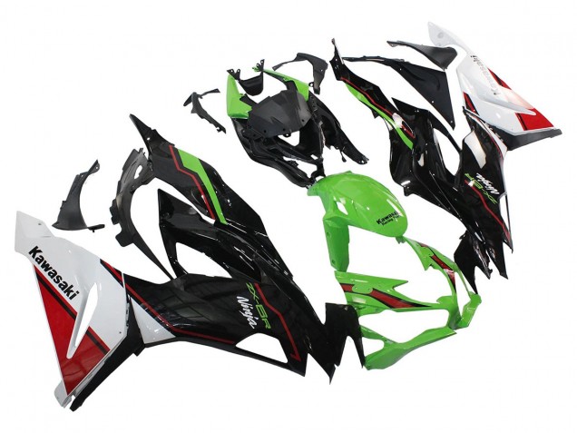 2019-2022 Kawasaki ZX6R Motorcycle Fairings - Green Glossy Black White Red Canada