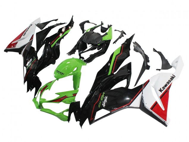 2019-2022 Kawasaki ZX6R Motorcycle Fairings - Green Glossy Black White Red Canada