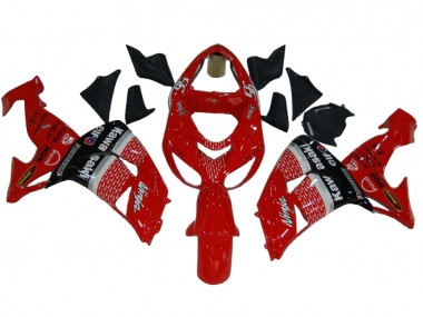 2006-2007 Kawasaki ZX10R Motorcycle Fairings - Red Silver Grey Black Elf 56 Canada