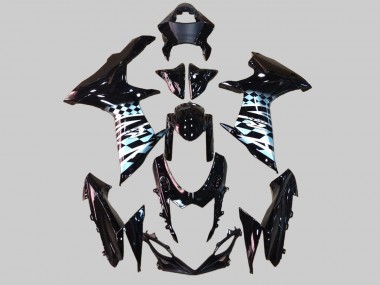 2011-2024 Suzuki GSXR 600/750 Motorcycle Fairings - Glossy Black White Canada