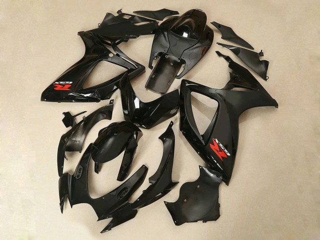 2006-2007 Suzuki GSXR 600/750 Motorcycle Fairing - Glossy Black Canada