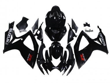 2006-2007 Suzuki GSXR 600/750 Motorcycle Fairings - Glossy Black Canada