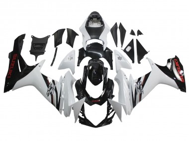2011-2024 Suzuki GSXR 600/750 Motorcycle Fairings - White Glossy Black Canada