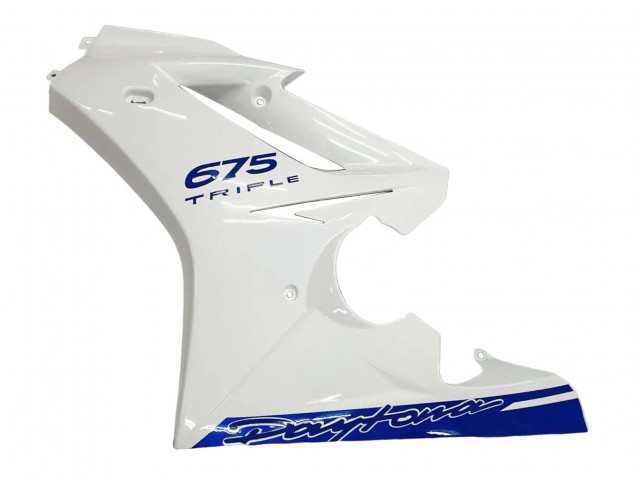 2006-2008 Triumph Daytona 675 Motorcycle Fairings - White Blue Canada