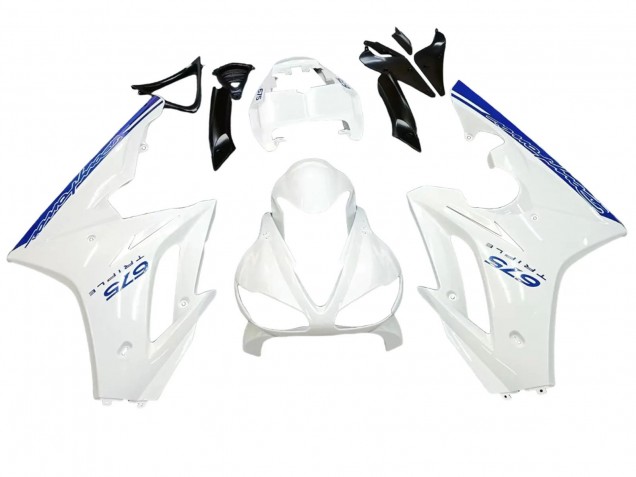 2006-2008 Triumph Daytona 675 Motorcycle Fairings - White Blue Canada