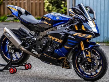 2015-2019 Yamaha YZF R1 Motorcycle Fairings - Blue Gold Black Canada