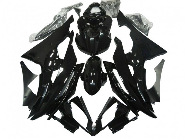 2008-2016 Yamaha YZF R6 Motorcycle Fairings - Glossy Black Canada