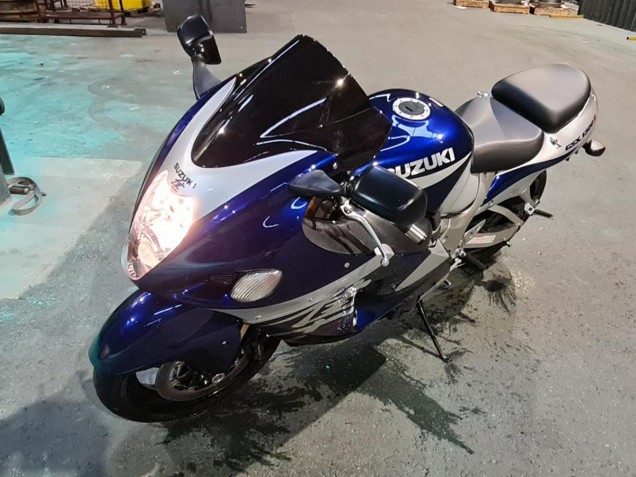 1996-2007 Suzuki GSXR 1300 Hayabusa Motorcycle Fairings - Blue White Canada