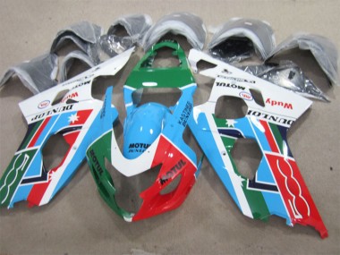 2001-2003 Suzuki GSXR 600 Motorcycle Fairings - White Blue Green Red Motul Canada