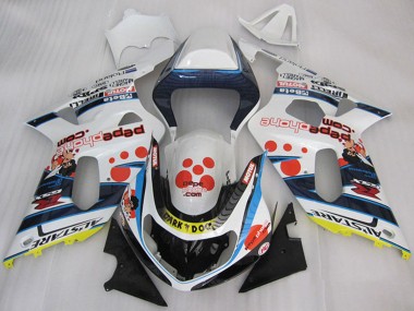 2001-2003 Suzuki GSXR 600 Motorcycle Fairings - White Blue Red Yellow Black Dark Dog Canada