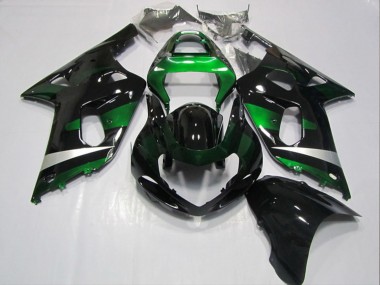 2001-2003 Suzuki GSXR 600 Motorcycle Fairings - Glossy Black Green Canada