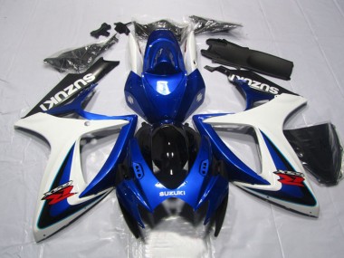 2006-2007 Suzuki GSXR 600 Motorcycle Fairings - White Blue Glossy Black Red Canada