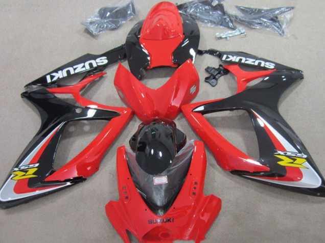 2006-2007 Suzuki GSXR 600 Motorcycle Fairings - Red Silver Glossy Black Yellow Canada