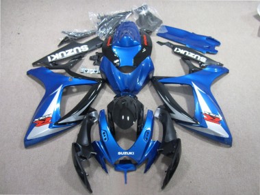 2006-2007 Suzuki GSXR 600 Motorcycle Fairings - Blue White Glossy Black Red Canada