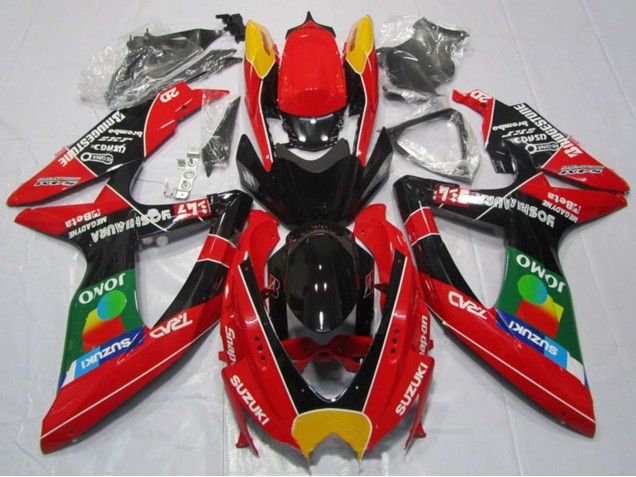 2008-2010 Suzuki GSXR 600 Motorcycle Fairings - Red Orange Blue Green Black JOMO Canada