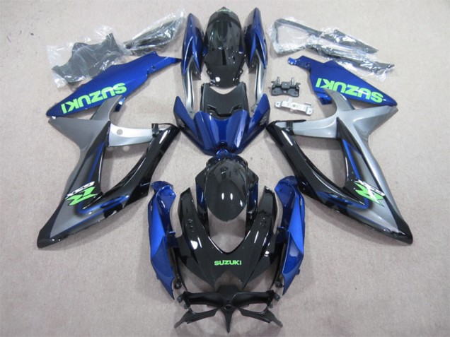 2008-2010 Suzuki GSXR 600 Motorcycle Fairings - Blue Silver Glossy Black Green Canada
