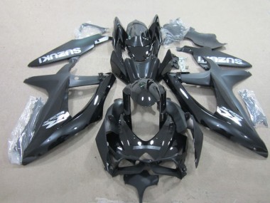2008-2010 Suzuki GSXR 600 Motorcycle Fairings - Glossy Black White Canada