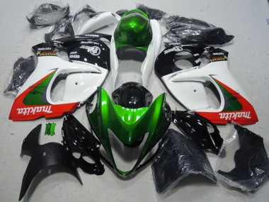 2008-2020 Suzuki GSXR 1300 Hayabusa Motorcycle Fairings - White Green Red Makita Canada
