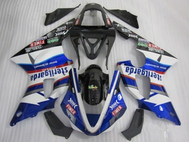 2000-2001 Yamaha YZF R1 Motorcycle Fairings - White Blue Black Red Fimer Sterilgarda Canada