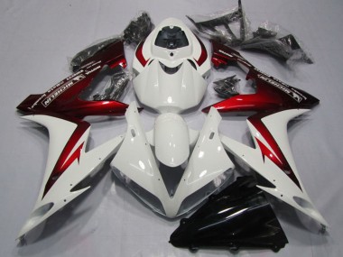 2004-2006 Yamaha YZF R1 Motorcycle Fairings - White Red Michelin Canada