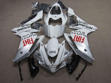 2009-2011 Yamaha YZF R1 Motorcycle Fairings - White Silver Red Fiat Canada