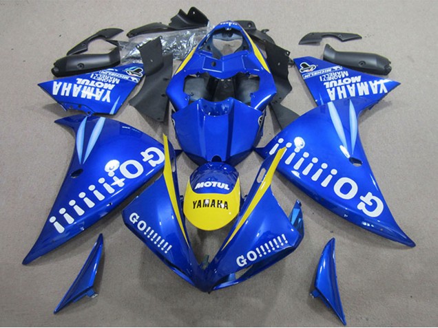 2009-2011 Yamaha YZF R1 Motorcycle Fairings - Blue Yellow White Go Canada