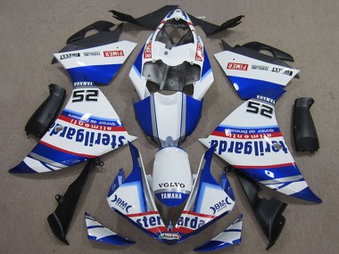 2012-2014 Yamaha YZF R1 Motorcycle Fairings - White Blue Red Black Fimer Sterilgarda Canada